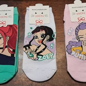 Wayuanjiafang Cartoon Character Socks Set